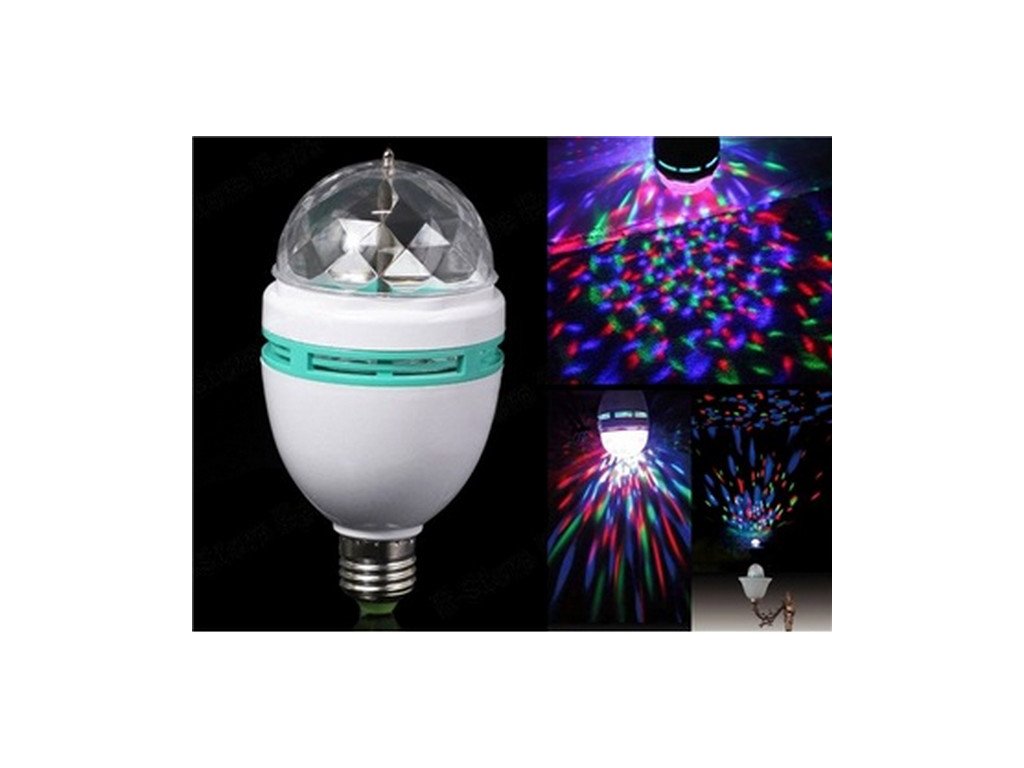disco LED rotačná žiarovka